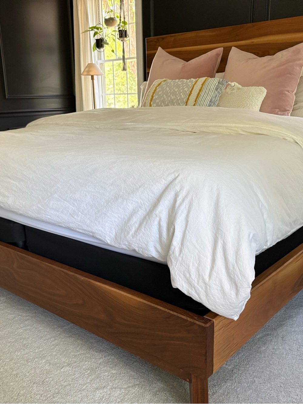 Design Within Reach White Linen/Cotton Duvet Cover